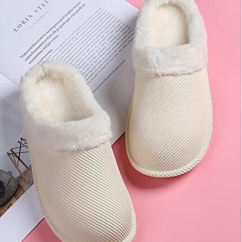 Chaussons confortable mousse à doublure floue chaude et semelle épaisse