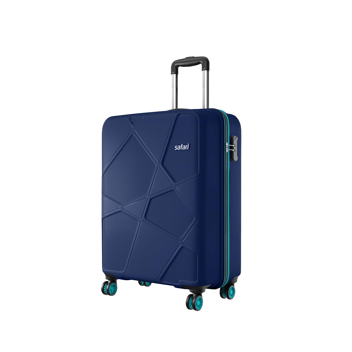 Safari Polypropylene Spinner Pentagon Pro 8 Wheels Set Of 3 (Cabin + Medium + Large) Trolley Bags, Hard Case, 360º Wheeling Luggage, Suitcase For Travel, Navy, 55, 65, 75 cm — Amazon image 18