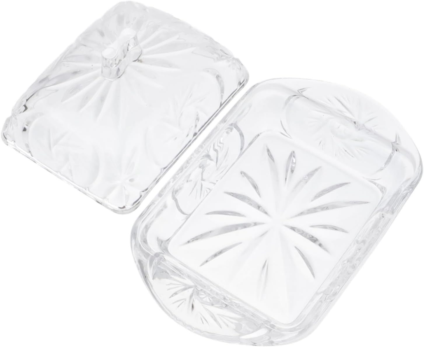 PRETYZOOM Butter Dish with Lid Elegant Butter Keeper for Cheese and Dessert Storage Airtight Container for Kitchen Organization Keeps Food Fresh