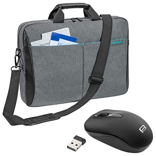 Sacoche à bandoulière pour PC portable 15.6 pouces avec sa souris incluse pour le télétravail