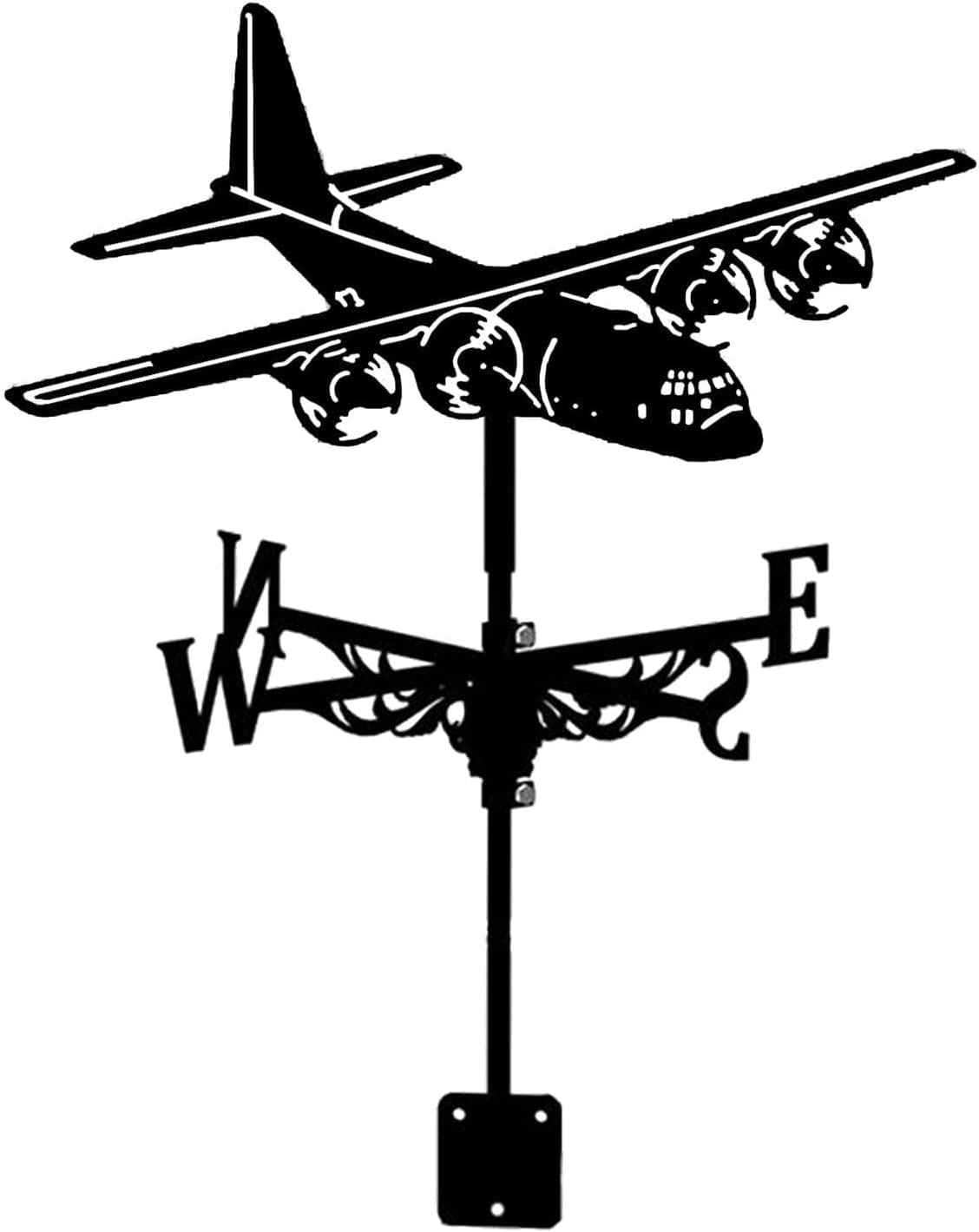 Weather Vane Stainless Steel Weathervane for Garden Retro Sailboats Warships Pirate Ships Weathercock Creative Garden Stake