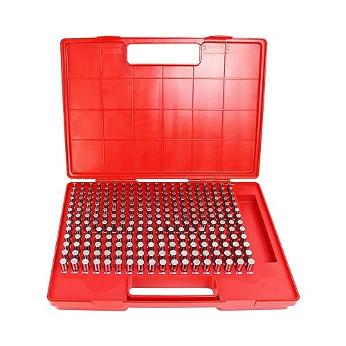 Image of HFS(R) Steel Pin Gauge Set Minus Gages M2 with Plastic Case for Carpenters and Home Improvement 0.251-0.500" 250pcs