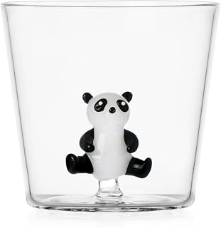 Ichendorf Milano Tumbler Panda, Kollektion Savannah, 30 cl, Borosilikatglas, handgefertigt