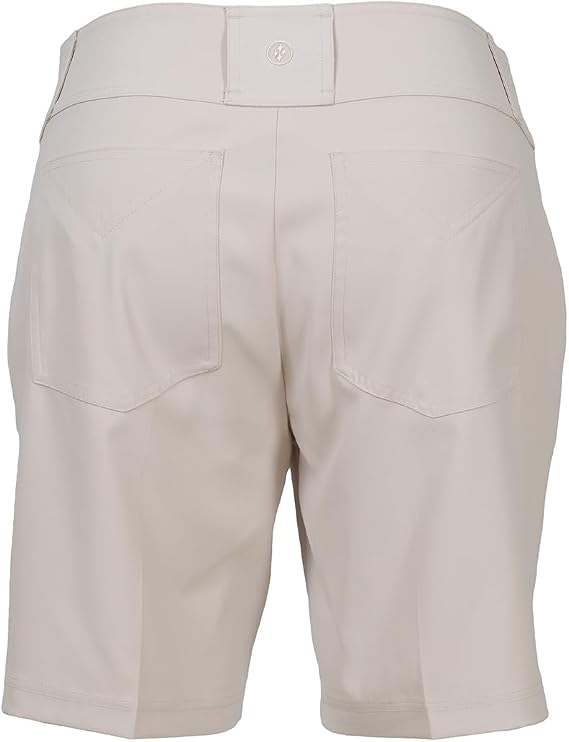 Jofit Apparel Golf Shorts Women's Athletic Clothing, Everyday Shorts for Casual or Sportswear, Stone, 7.5 Inseam