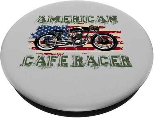 Miniatura 2 de American Cafe Racer Biker Men Women Adult Teens Boys Girls PopSockets Swappable PopGrip