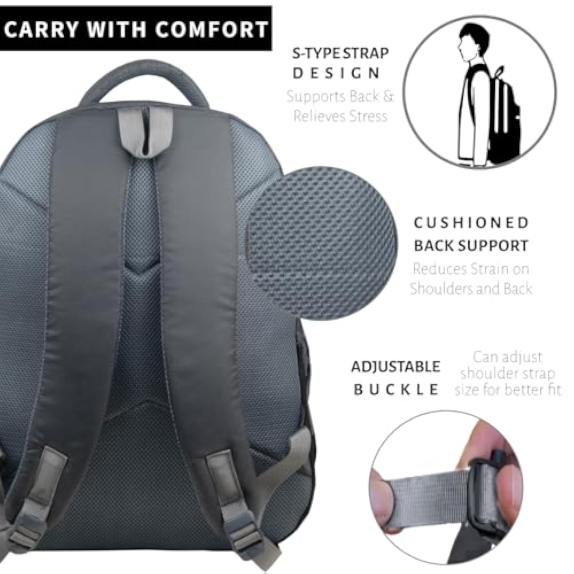 Stylish Backpack for Men & Women, Office & College Use