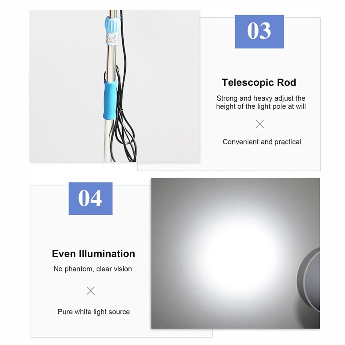 SAAKO Lampada per Visita Medica chirurgica Mobile Lampada per Visita Medica a LED Lampada per Animali Domestici per ginecologia, ambulatorio, stomatologia, otorinolaringoiatria