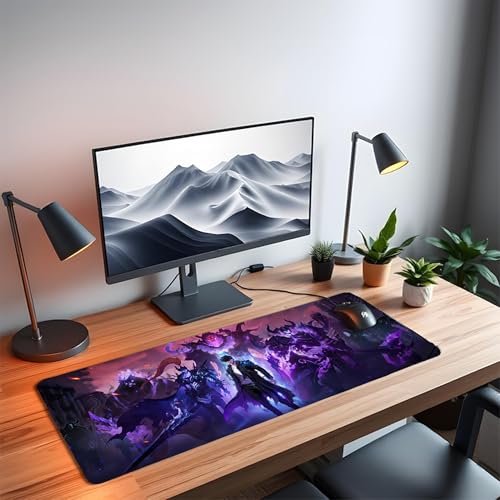 Image of XL Extended Gaming Mouse Pad | XXL Large Desk Mat 60x30cm for Laptop & PC | Non-Slip Rubber Base, Waterproof, Durable & Smooth Surface | Office, Gaming & Study, asthetic