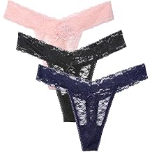 AKTVSHOW Womens Lace Underwear Seamless Thong Bikini Panties Sexy Hipster Multi