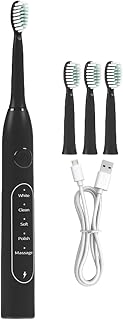 Electric Toothbrush, Waterproof High Frequency Cleaning Tool with Smart Timer, Professional Per Hygiene Design, Ideal Travel Ready Kit for Home Shower Camping Night Routine Use