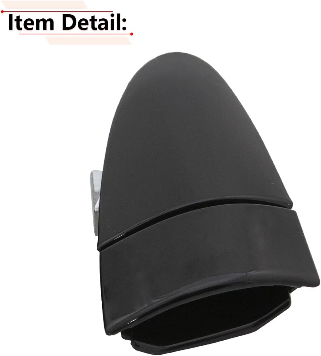 RLB-HILON Metal Exterior Door Handle Compatible with Honda CRZ CR-Z 2011 2012 2013 2014 2015 Year, for Right Passenger Side Door, Black Color