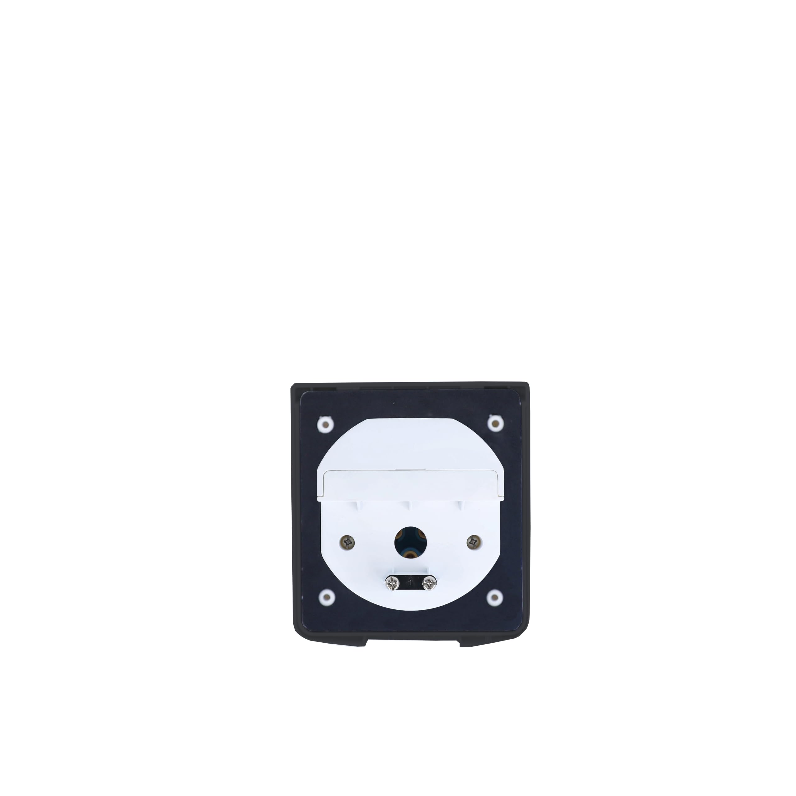 as - Schwabe Fiche d'alimentation CEE-Caravane, 230 V / 16 A fiche de montage camping, fiche 3 pôles pour caravane, couvercle rabattable avec fermeture magnétique, IP44 , noir I 62471