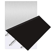 Vista 13 de Placa de aluminio 6061, 12 x 16 x 1/4 pulgadas de grosor, placas de aluminio resistentes con película protectora, placa rectangular de aluminio