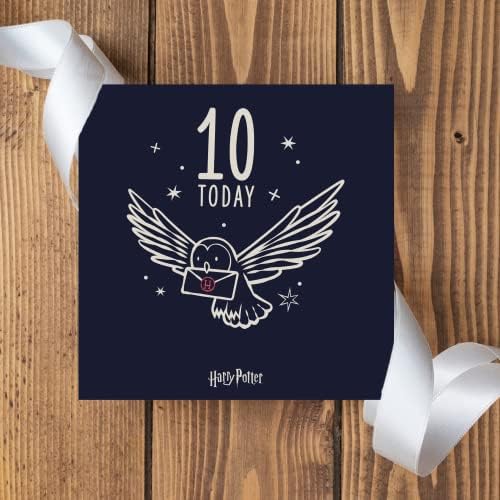 Age 10 Harry Potter happy birthday Card,6 X 6
