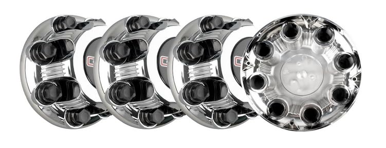 4pcs Chromed 8 Lug Wheel Center Hub Caps Hubcap 8.5" Truck SUV SRW for Sierra Savanna Yukon 2500 3500 15006332 15052379 15052381 9597161 9597163 5075