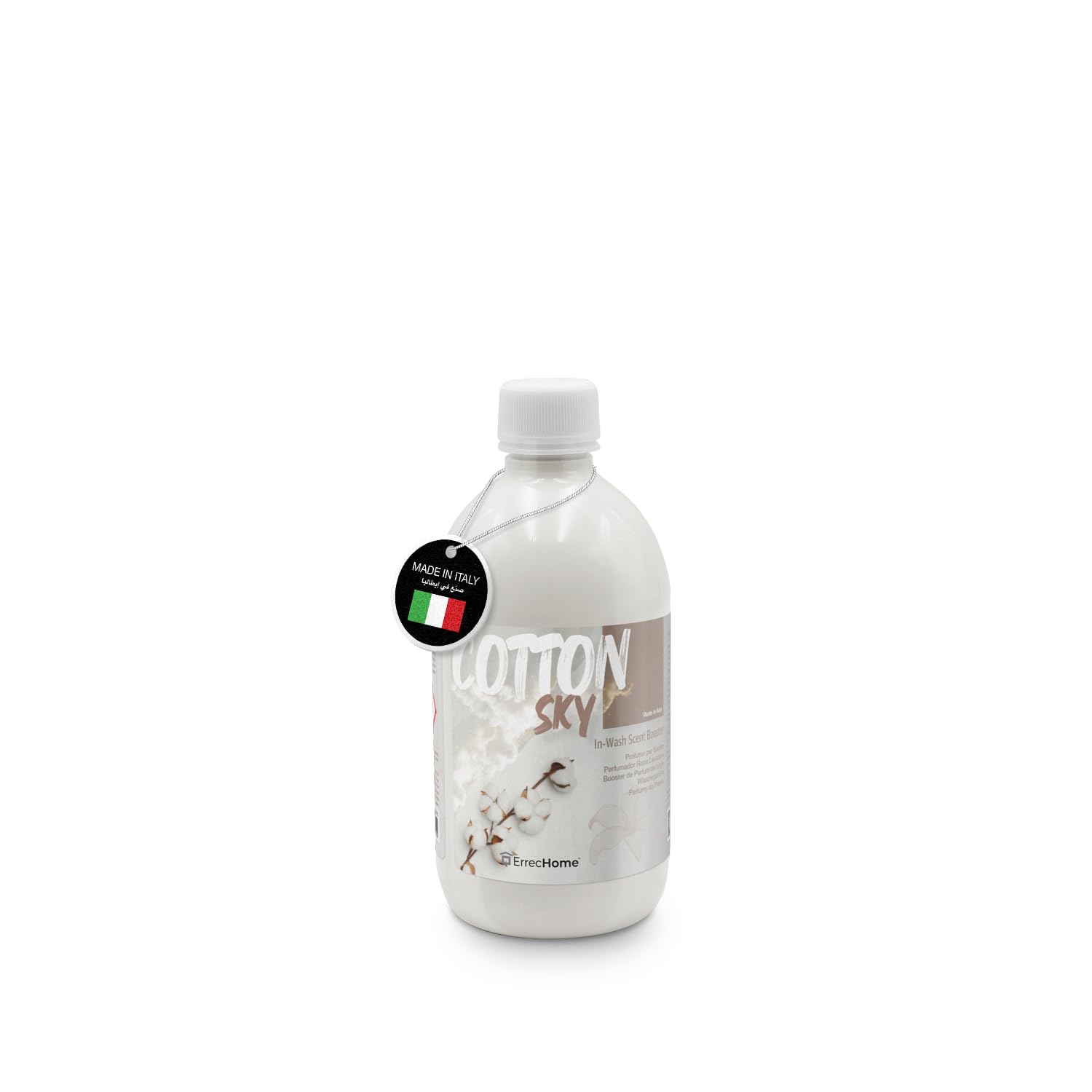 ErrecHome Cotton Sky Parfum de Linge Machine à Laver 500 ml - Parfum de Haute Parfumerie Longue Durée
