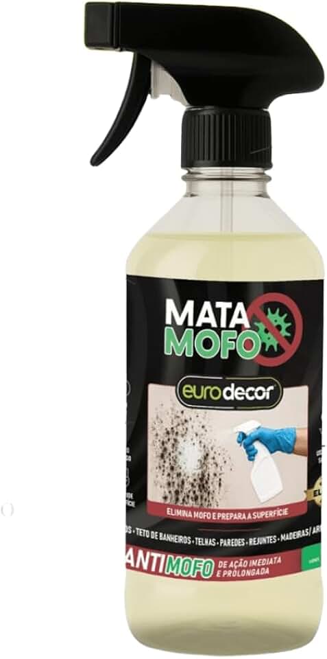 Mata Mofo Euro Decor Limpador para Teto de Banheiro, Pisos, Rejuntes, Madeiras e Armários, 1L