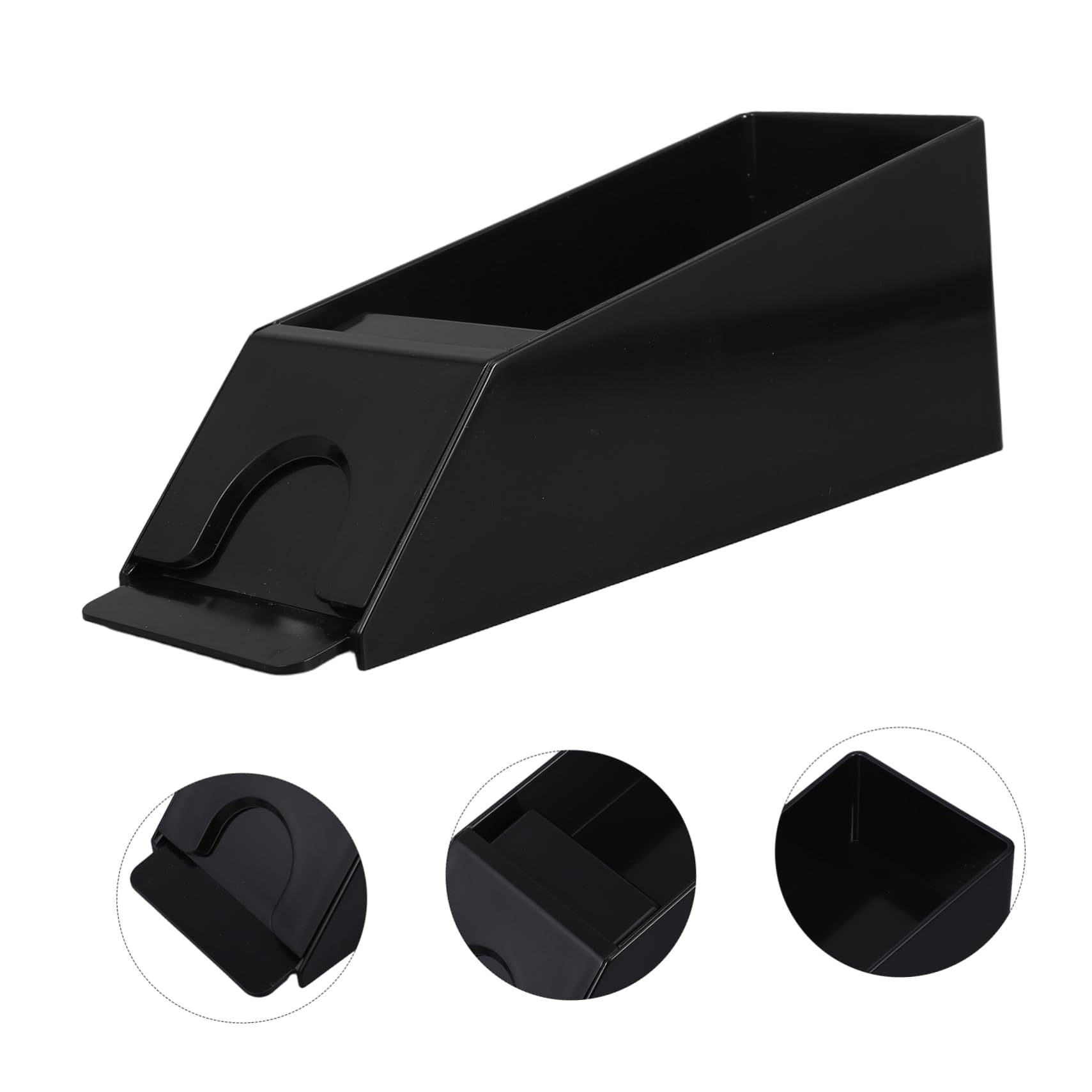 Alasum Distributore Carte in Acrilico Nero Resistente all Usura Bordi Arrotondati per Giochi da Tavolo e Famiglia, Riutilizzabile e Duraturo