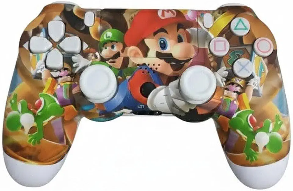 Controle Sem Fio Compatível com PS4 - Super Mario