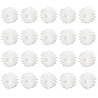 Vista 1 de DMiotech Paquete de 20 engranajes de plástico de 15 dientes, modelo 152A, engranajes helicoidales de plástico para automóviles de bricolaje, robots