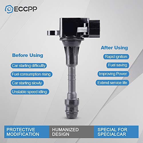 Eccpp Uf349 Set Of 6 Ignition Coils For Nissan For Infiniti For Suzuki Altima For Frontier Maxima Murano Pathfinder Quest Xterra 3.5L 4.0L V6 2002-2012 Replacement Oe C1406 50075 5C1403 #TOP5