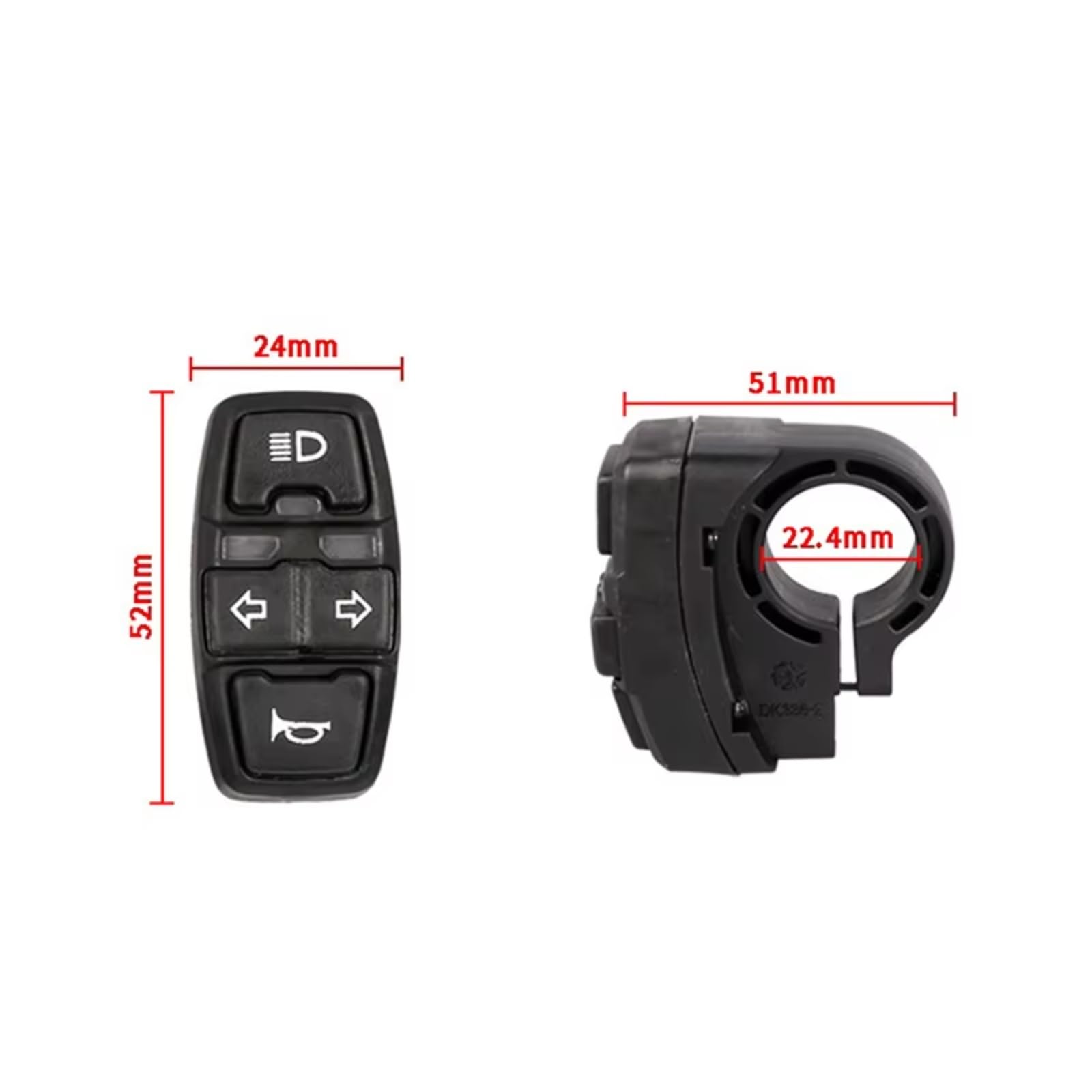 Interruttore Di Controllo Del Manubrio Del Motociclo Per L'interruttore Della Luce Dello Scooter Elettrico Universale Pulsante Indicatore Di Direzione Manubrio Kill Interruttore