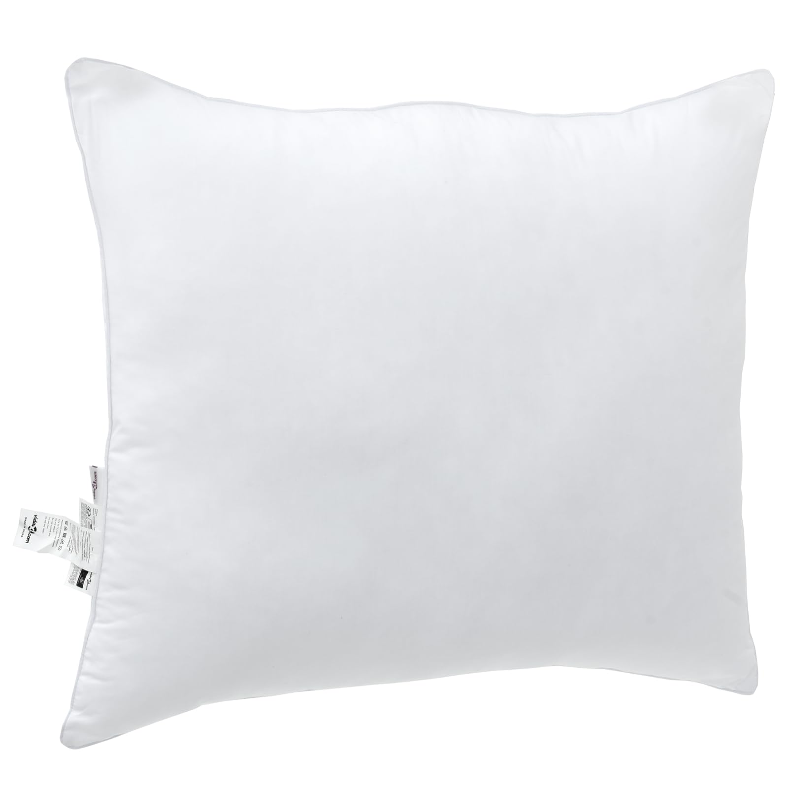 2 cojines rectangulares blancos, 50 x 50 cm, mezcla de algodón y poliéster, suave para dormitorio, salón, decoración de sofá
