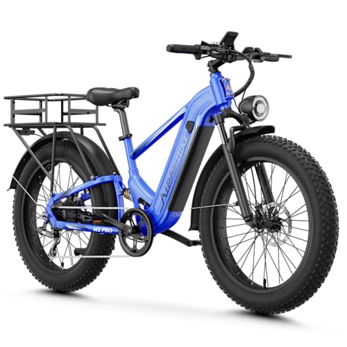 Image of M2 Pro Electric Bike for Adults, 1800W Peak Motor, 85-Mile Long Range | 26 inchx 4 inch Fat Tire Ebike, 48V 17.5Ah Battery Electric Mountain Bike, Dual Suspension, Dual Disc Brakes for Trails & Off-Road