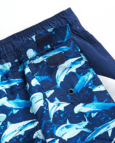 Body Glove Toddler Baby Boys' Rash Guard Set - 4 Piece Upf 50+ Short Sleeve Swim Shirt And Bathing Suit Swimsuit Set, Size 3T, Navy Shark/Neon Make Waves #TOP3