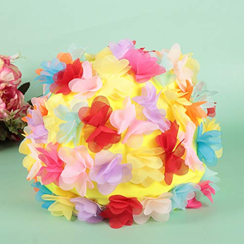 BESPORTBLE, 1 peça, touca de natação criativa com pétalas florais 3D para mulheres e meninas natação