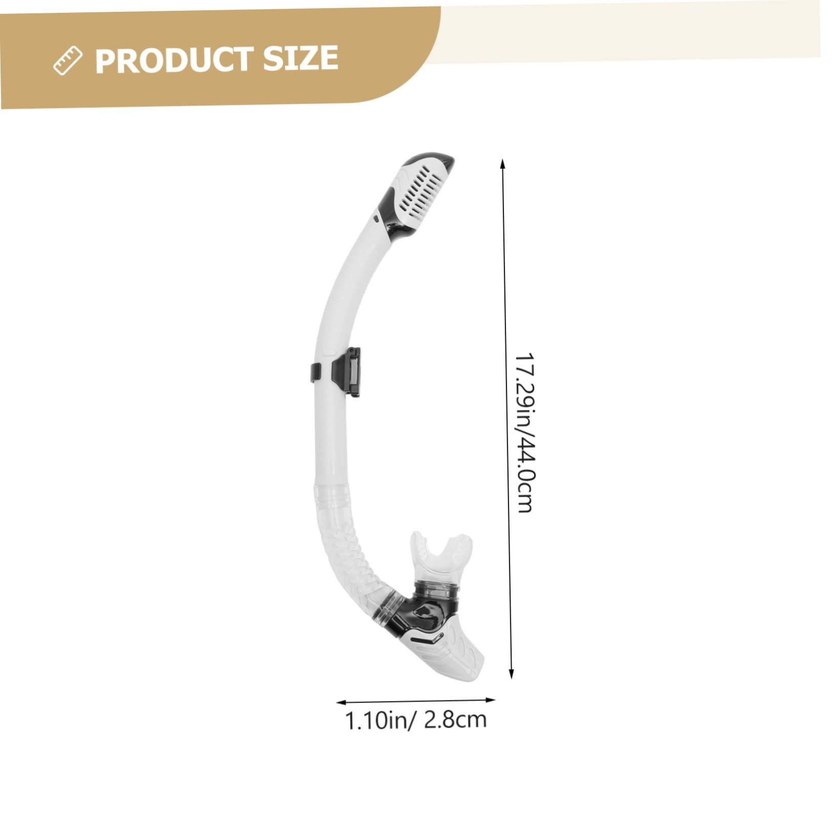 Toyvian Versatile Scuba Snorkel Tube Portable Snorkeling Equipment Snorkel for Professional Divers and Swimmers