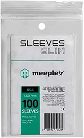 MeepleBR Sleeves SLIM - USA (56x87mm), TCG, Plástico para Proteção de Cartas