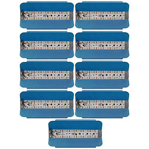 Image of MLD BL2578 Multicolor 20W Automatic Colour Changing Light (Red, Green, Blue) Waterproof LED Tungstun Loding RGB Flood Lights | Pack of 9