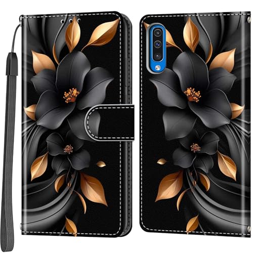 Handyhülle für Samsung Galaxy A50 / Galaxy A50s / Galaxy A30s Hülle, mit Standfunktion Kartenfächern Flip Klappbare Schutzhülle Hülle Kompatibel Samsung Galaxy A50 / A50s / A30s