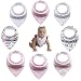 Girls Baby Bandana Drool Bibs, 100% Organic Cotton, Soft and Ultra Absorbent, Set of 8 - Perfect Baby Shower Gift