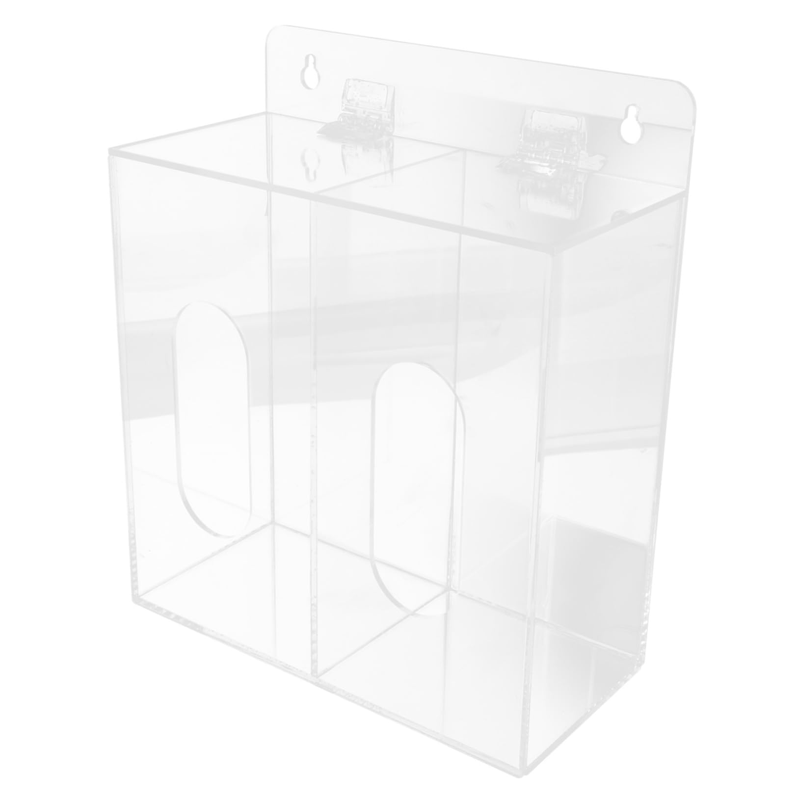 ULTECHNOVO 4piezas Dispensador De Guantes y Acrílico Montado Pared Compartimentos Para Organización Laboratorios y Espacios De Trabajo