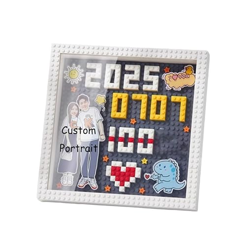 Blocs de construction personnalisés à faire soi-même, puzzles en blocs de construction de portrait personnalisés, cadres photo pour couples, mamans, papas, amis, épouses, maris