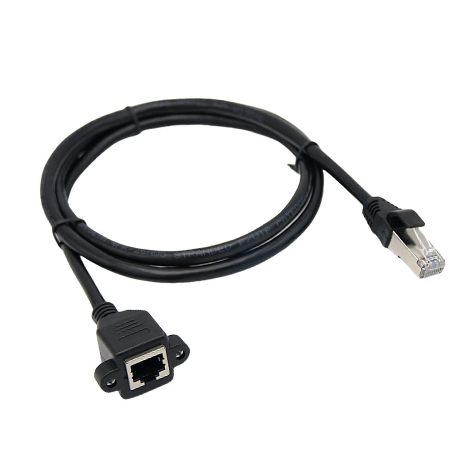 Cavo di prolunga Ethernet RJ45 Cat6 maschio a femmina schermato vite montaggio a pannello Gigabit Internet Networking cavo Gaming Ethernet