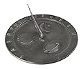 Montague Metal Products Celestial Sundial in Swedish Iron Finish, 10.5"