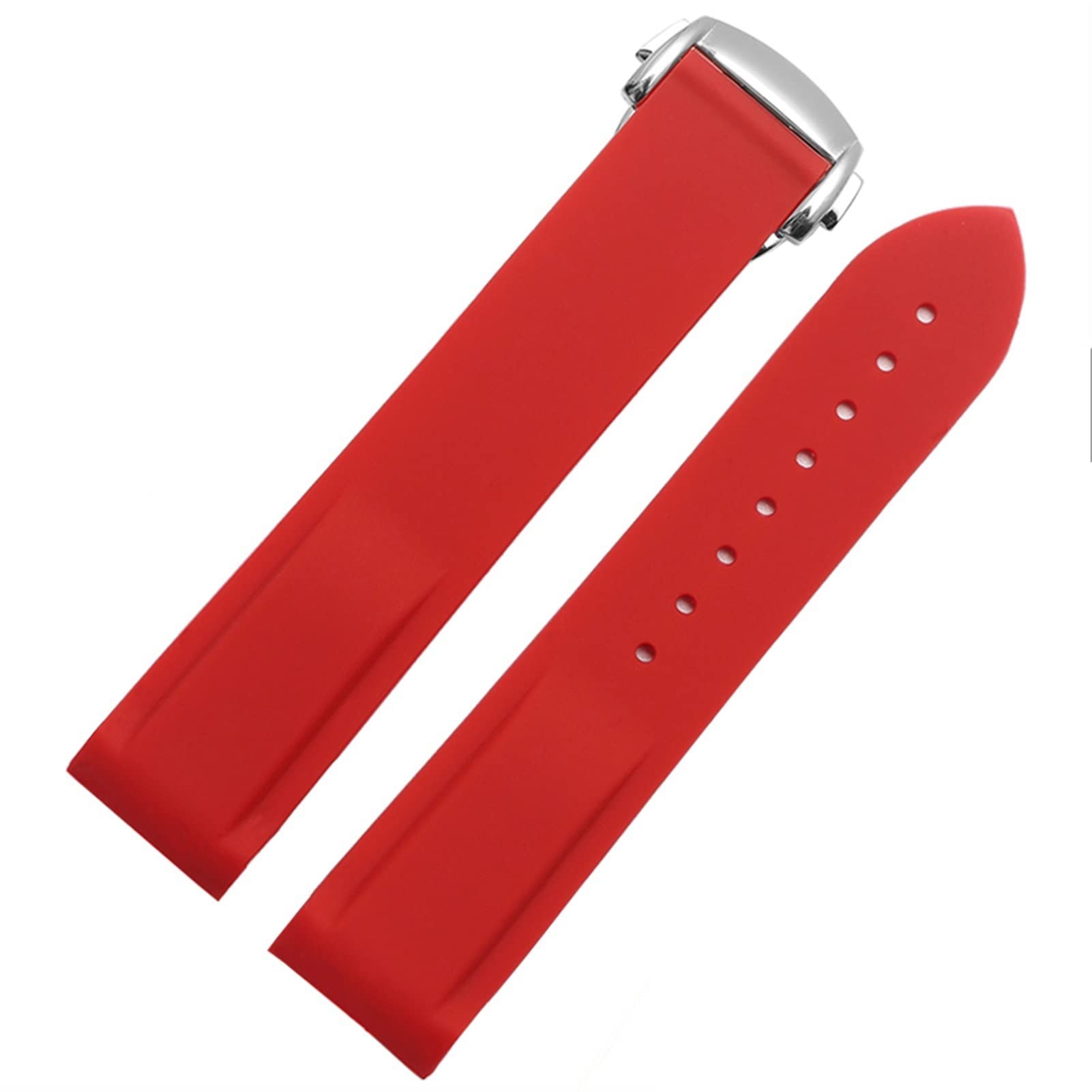 ZUC Wodoszczelny silikonowy pasek do zegarka Omega Comas Strap Meidus Ruder Rubber Watch Strap 22 mm