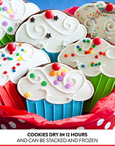 Global Sugar Art Premium Royal Icing Mix, Kosher Frosting for Cookie Decorating, Made in USA, Just add Water (15 Ounces, 2 Pack)