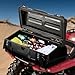 VEVOR ATV Rear Storage Box, 95L ATV Rear Cargo Box with Padded Backrest, Waterproof LLDPE and Lockable Gear Storage Box Fit Most ATVs with Rear Rack, Compatible with ATV, UTV, Can-Am Vehicles