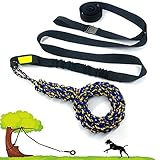 NEECONG Dog-Bungee-Toy Outdoor Dog Toys for Small to Large Dogs, Outdoor Bungee Hanging Toy to...