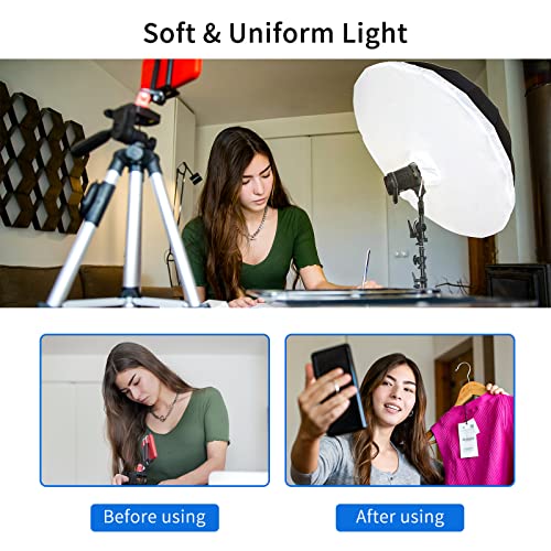 Selens 41 Inch Photography Umbrella Diffuser Soft Cloth Compatible With 41" Silver Photo Umbrella For Photo Studio Flash Speed Light (Umbrella Not Included) #TOP4
