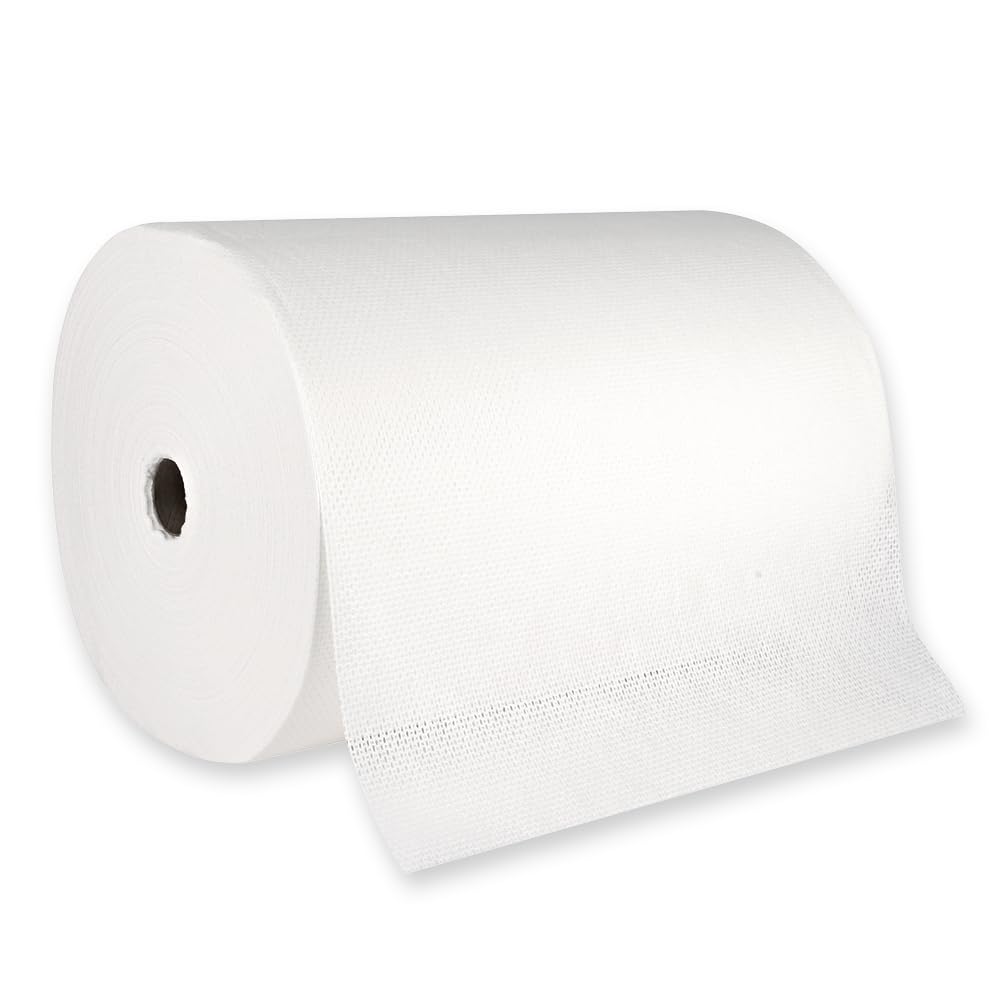 400 Stück Franz Mensch Reinigungstücher Hygotex auf Rolle weiß | Viskose, L: 40 cm, B: 38 cm, Kerndurchmesser: 3,5 cm, Laufmeter: 160 m, 400 Abrisse, Karton, Putztücher, Poliertücher