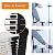 20.3ft Aluminum Telescoping Ladder with 2 Removable Hooks, Adjustable Height, EN131, 330lbs Max Load, Portable Extension Folding Ladder Multi-Purpose Ladder with Anti-Slip Rubber Feet