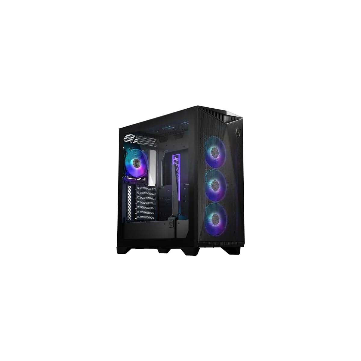 MSI-MPG-GUNGNIR-300R-AIRFLOW-Mid-Tower-PC-Case-E-ATX-4-ventole-ARGB-da-120mm-con-controller-Hub-supporto-verticale-per-GPU-e-supporto-filtri-antipolvere-gestione-cavi-USB-Type-C-20Gbps