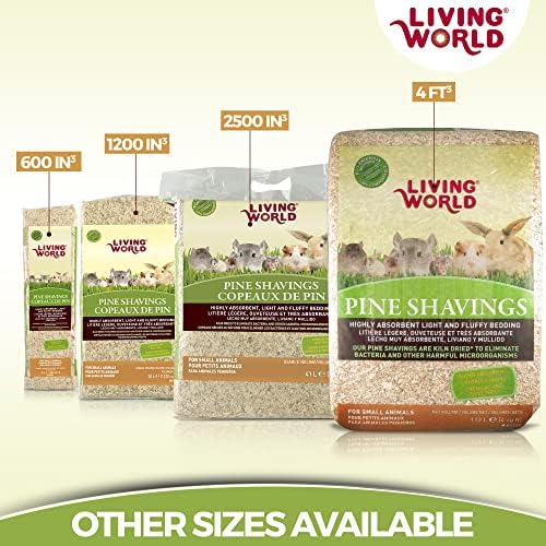 Living World Pine Shavings Small Animal Bedding, 1200-Cubic-Inch - 5