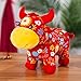 LTLGHY Chino Zodiaco Ganado Juguetes De Peluche Lindo Juguete De Felpa De Vaca Nuevo Año Nuevo Chino De Peluche De Juguete,c,30cm