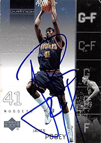 Autograph Warehouse 344431 James Posey Autographed Basketball Card - Denver Nuggets 2002 Upper Deck Ovation No. 19